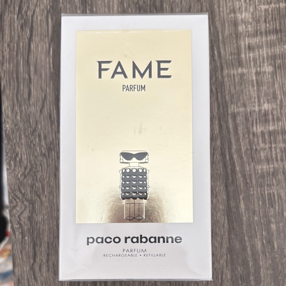 Paco Rabanne FAME Perfume Box in White and Black